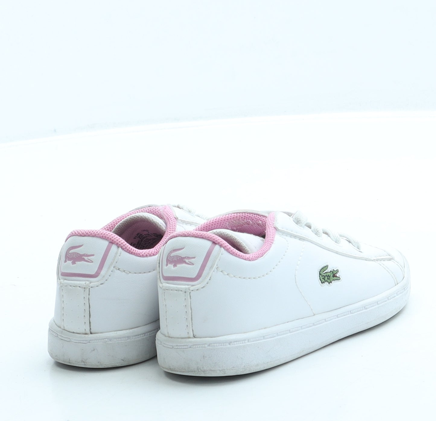 Lacoste Girls White Leather Trainer UK 6 23
