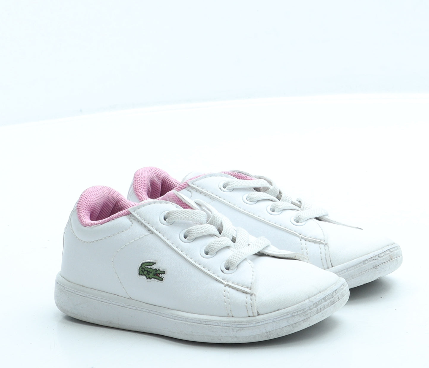 Lacoste Girls White Leather Trainer UK 6 23