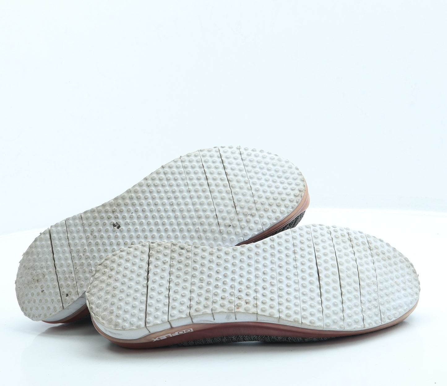 Skechers Womens Grey Polyester Slip On Flat UK 6.5 40 - Go Flex