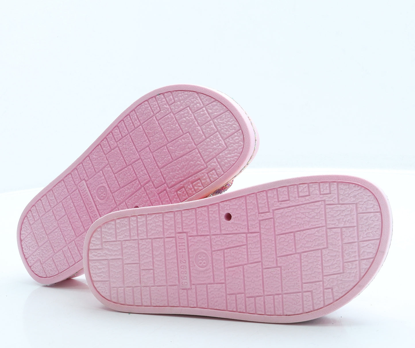Fashion Womens Multicoloured Rubber Slider Sandal UK 5 38 - Rainbow