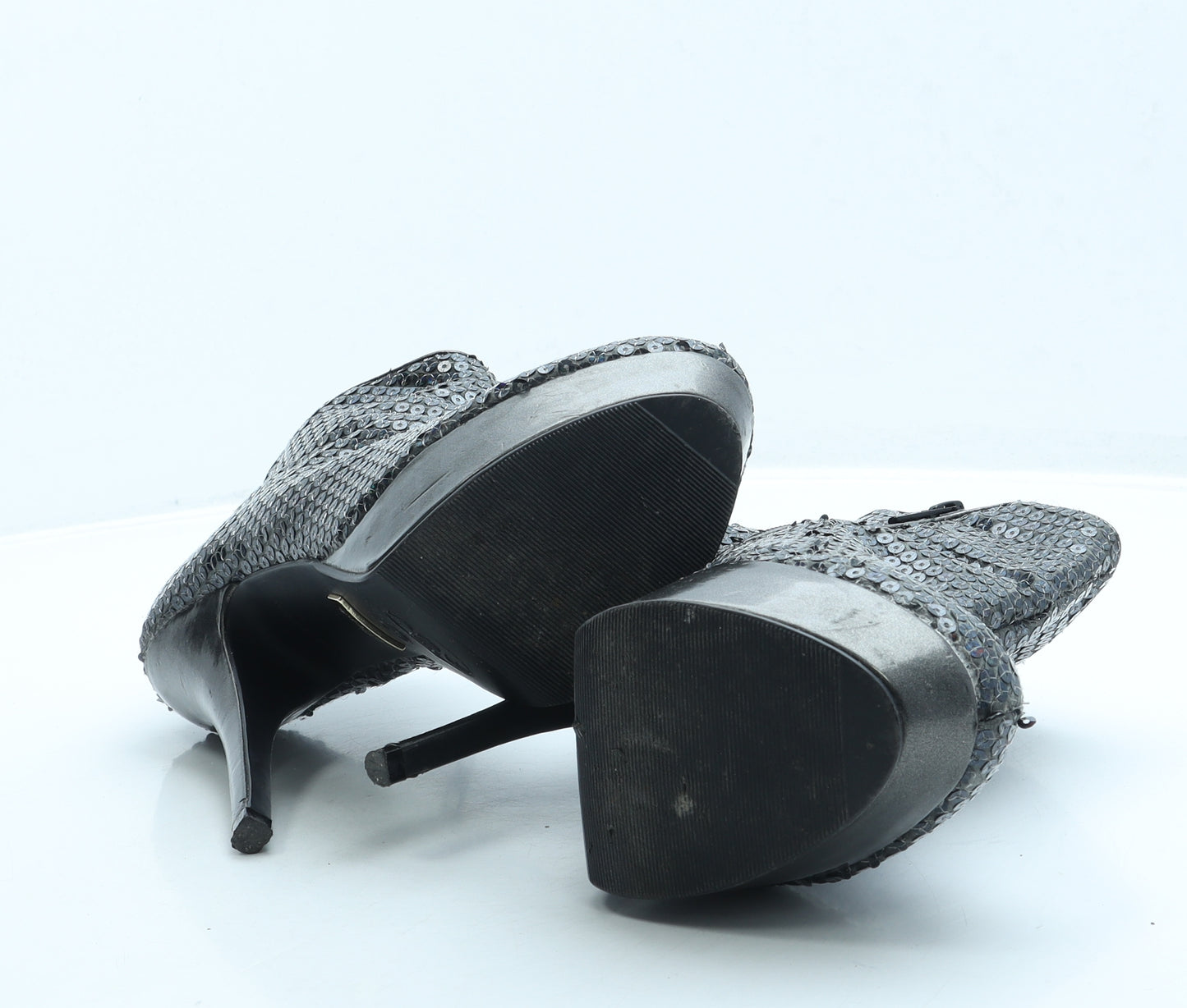 New Look Womens Grey Polyester Platform Heel UK 6 39 - Kelly Brook range