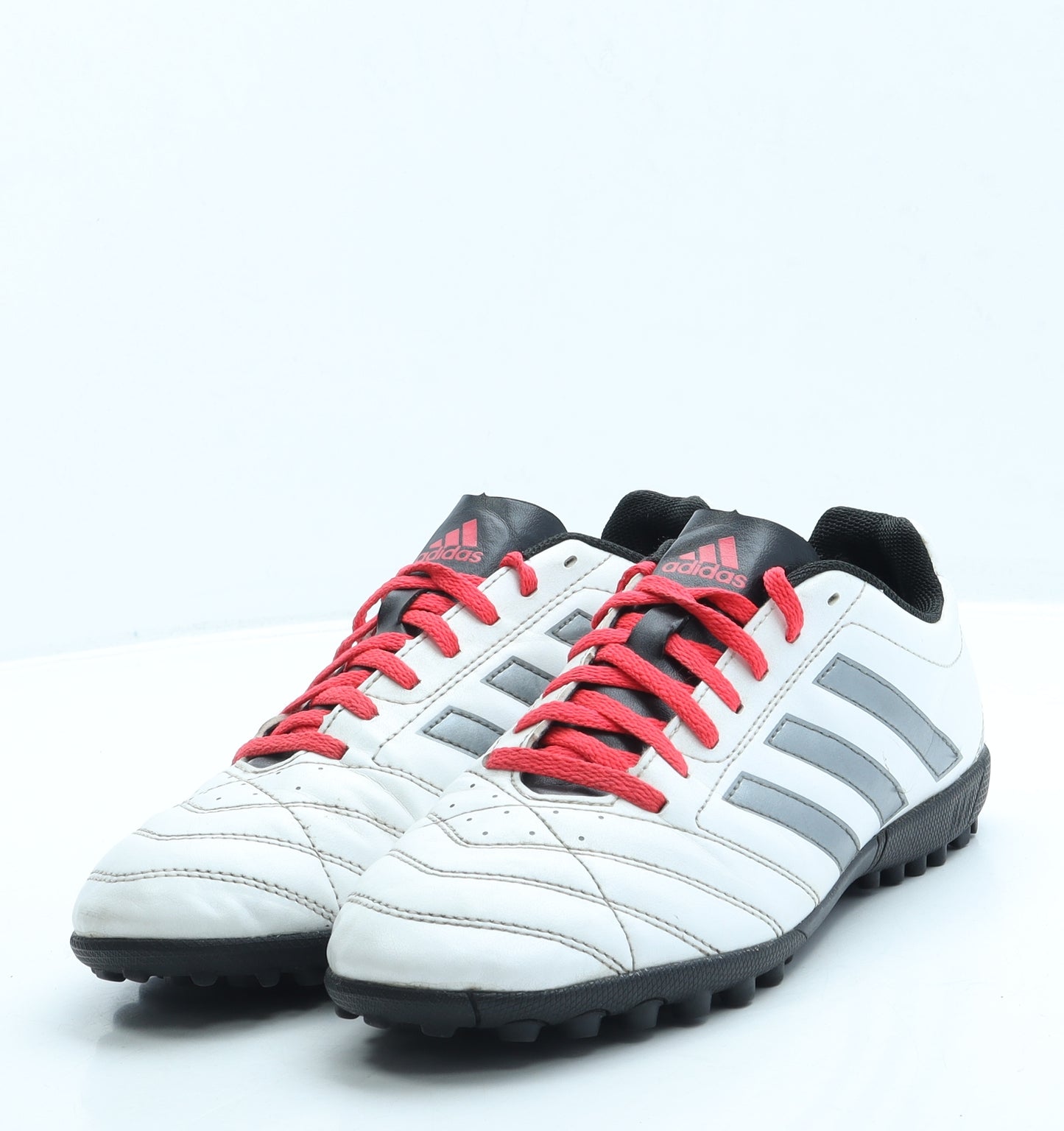 adidas Mens White Leather Trainer UK 8 42 - Astro Turf shoe