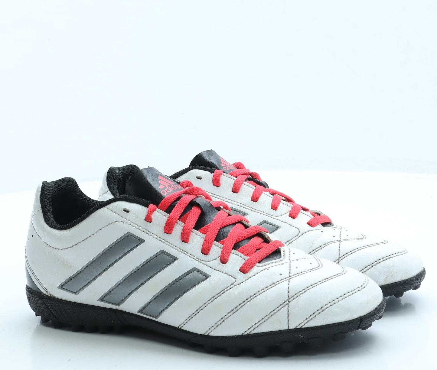 adidas Mens White Leather Trainer UK 8 42 - Astro Turf shoe