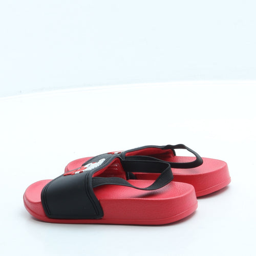 Preworn Boys Red Rubber Slingback Sandal UK 6 23 - Chicago Bulls