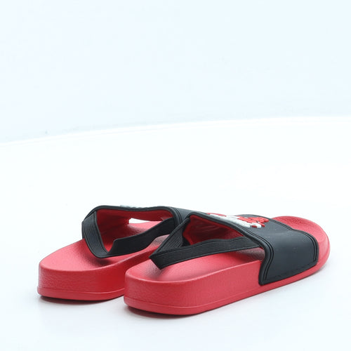 Preworn Boys Red Rubber Slingback Sandal UK 6 23 - Chicago Bulls