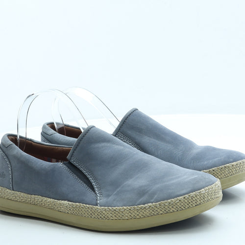 Clarks Mens Blue Suede Slip On Casual UK 8.5