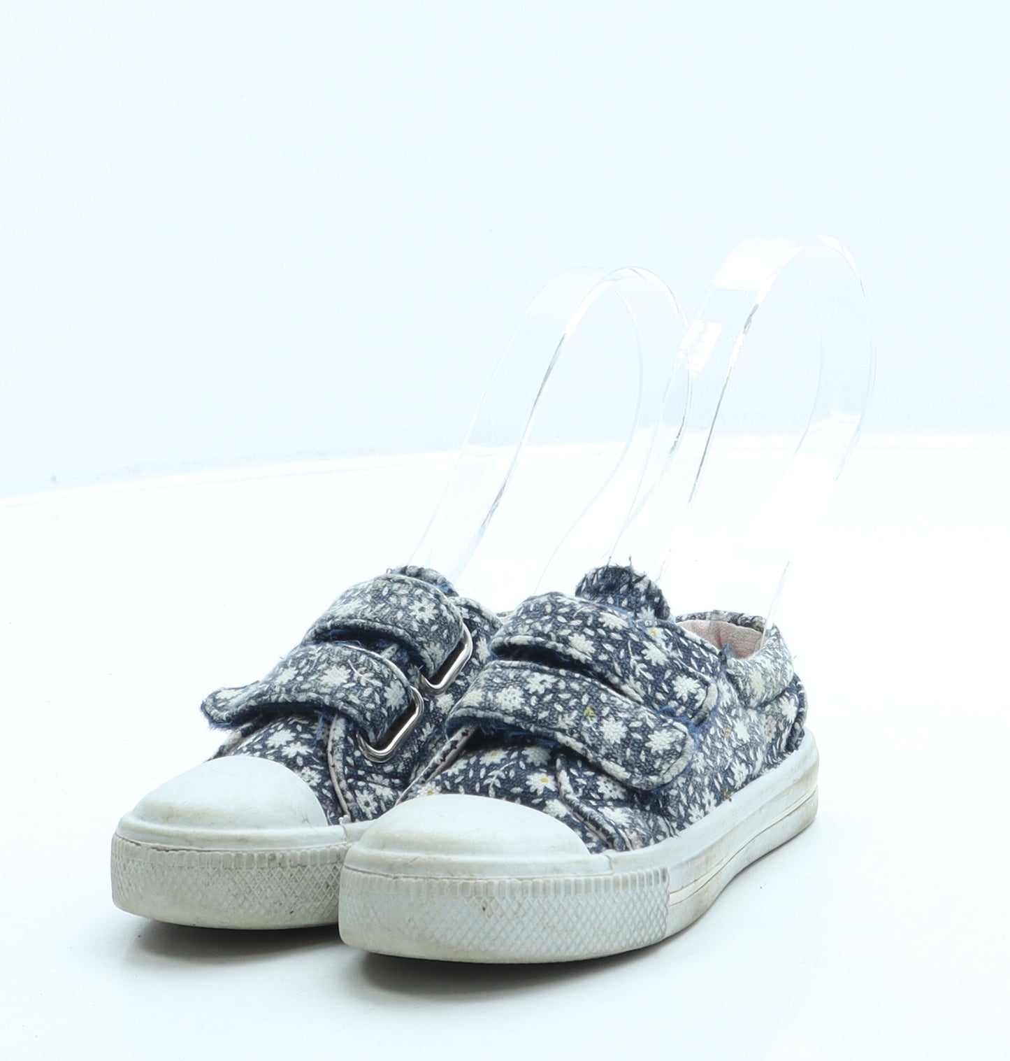 Mothercare Girls Blue Floral Polyester Trainer UK 5 21