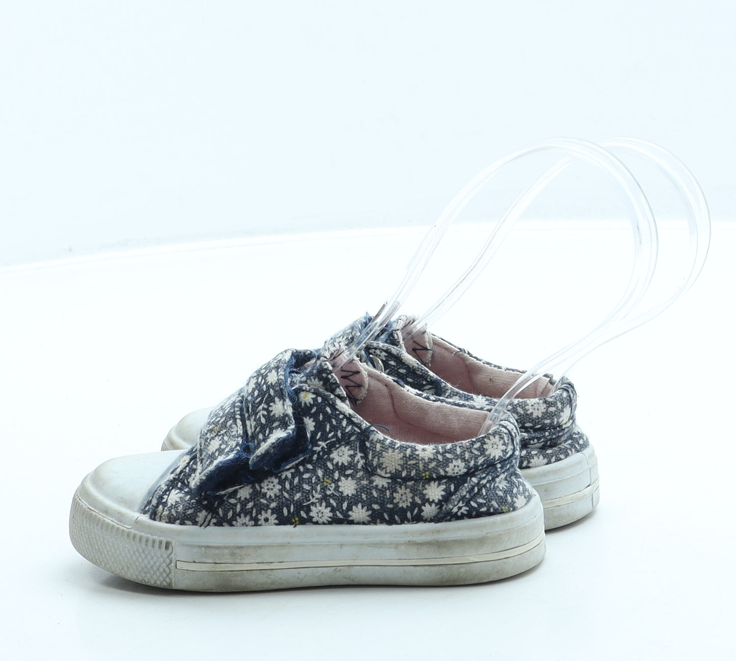 Mothercare Girls Blue Floral Polyester Trainer UK 5 21