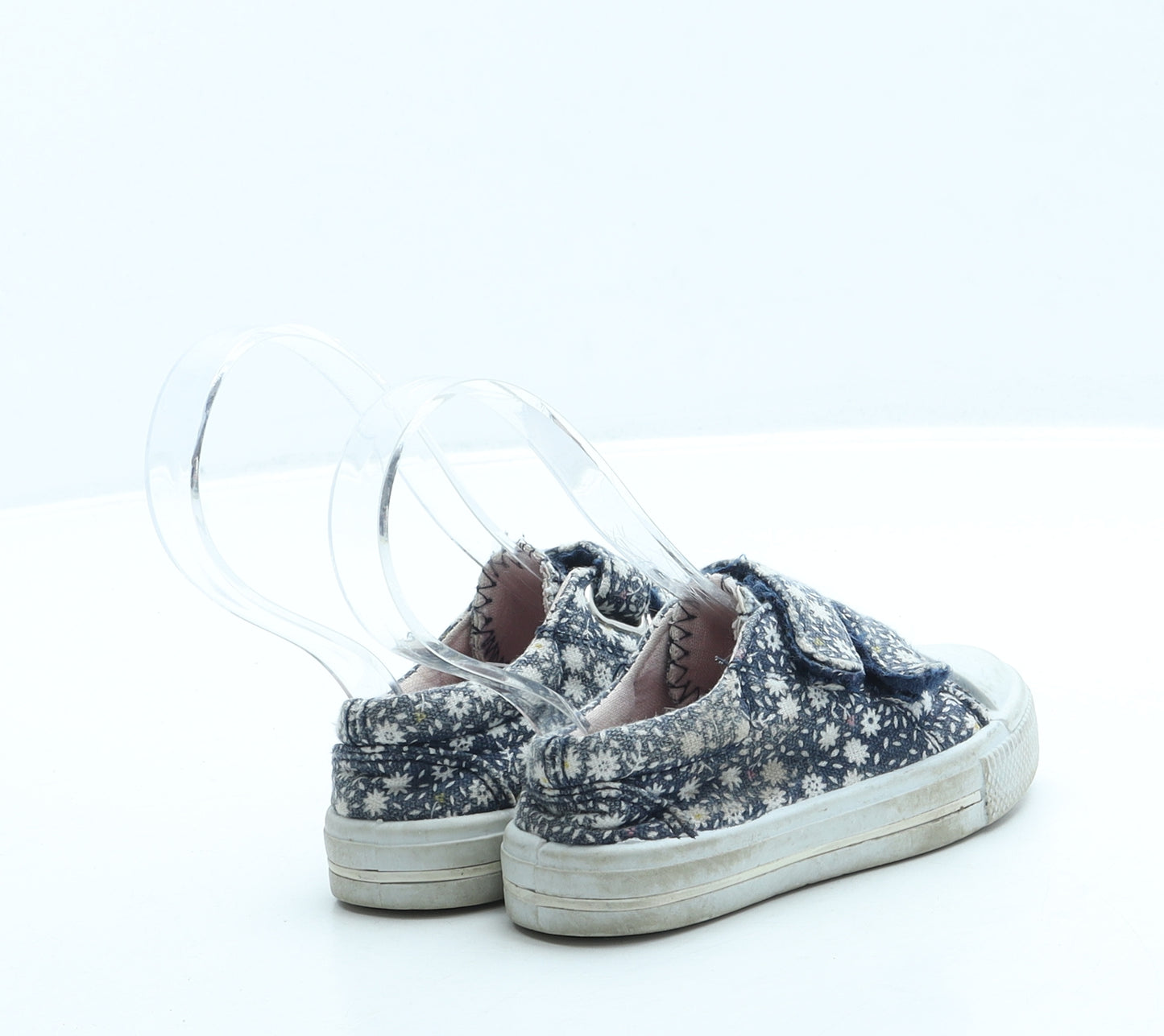 Mothercare Girls Blue Floral Polyester Trainer UK 5 21