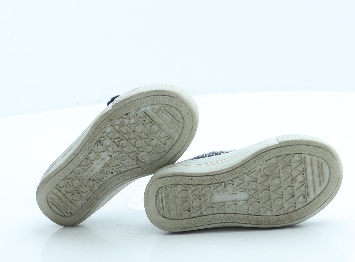 Mothercare Girls Blue Floral Polyester Trainer UK 5 21