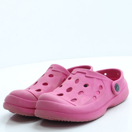 Preworn Girls Pink Rubber Clog Sandal UK 1 33