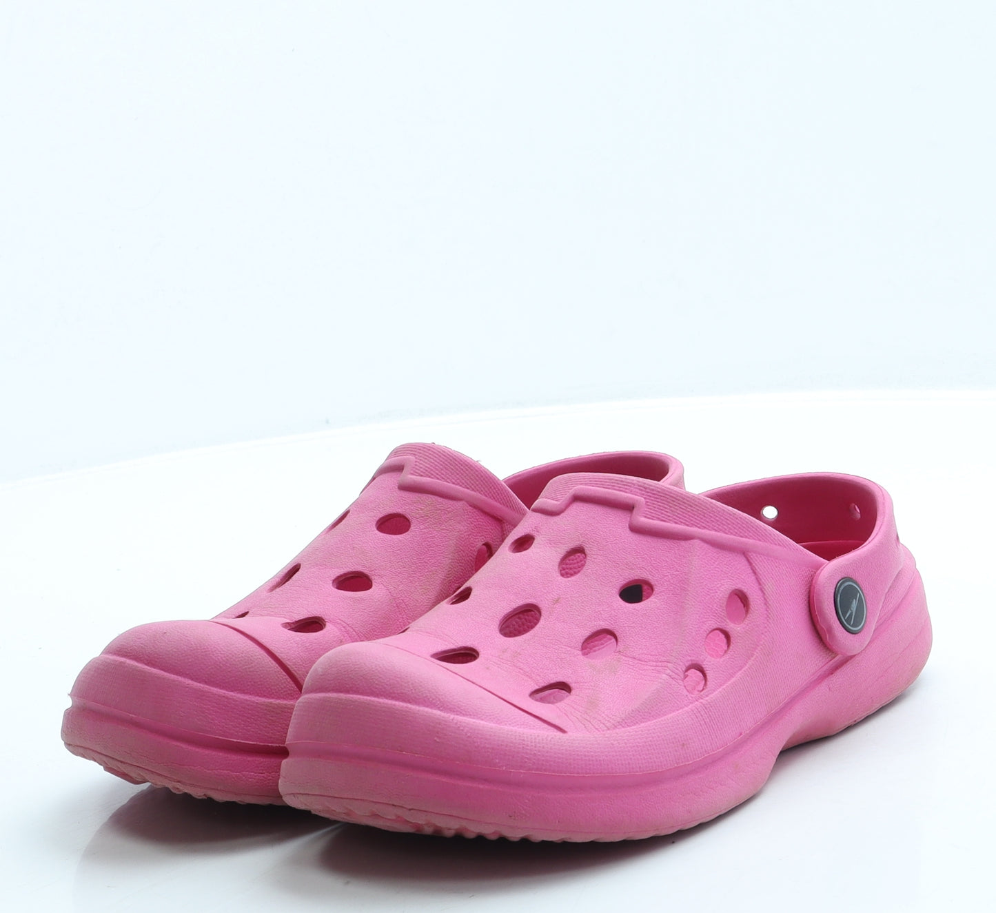 Preworn Girls Pink Rubber Clog Sandal UK 1 33
