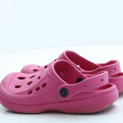 Preworn Girls Pink Rubber Clog Sandal UK 1 33
