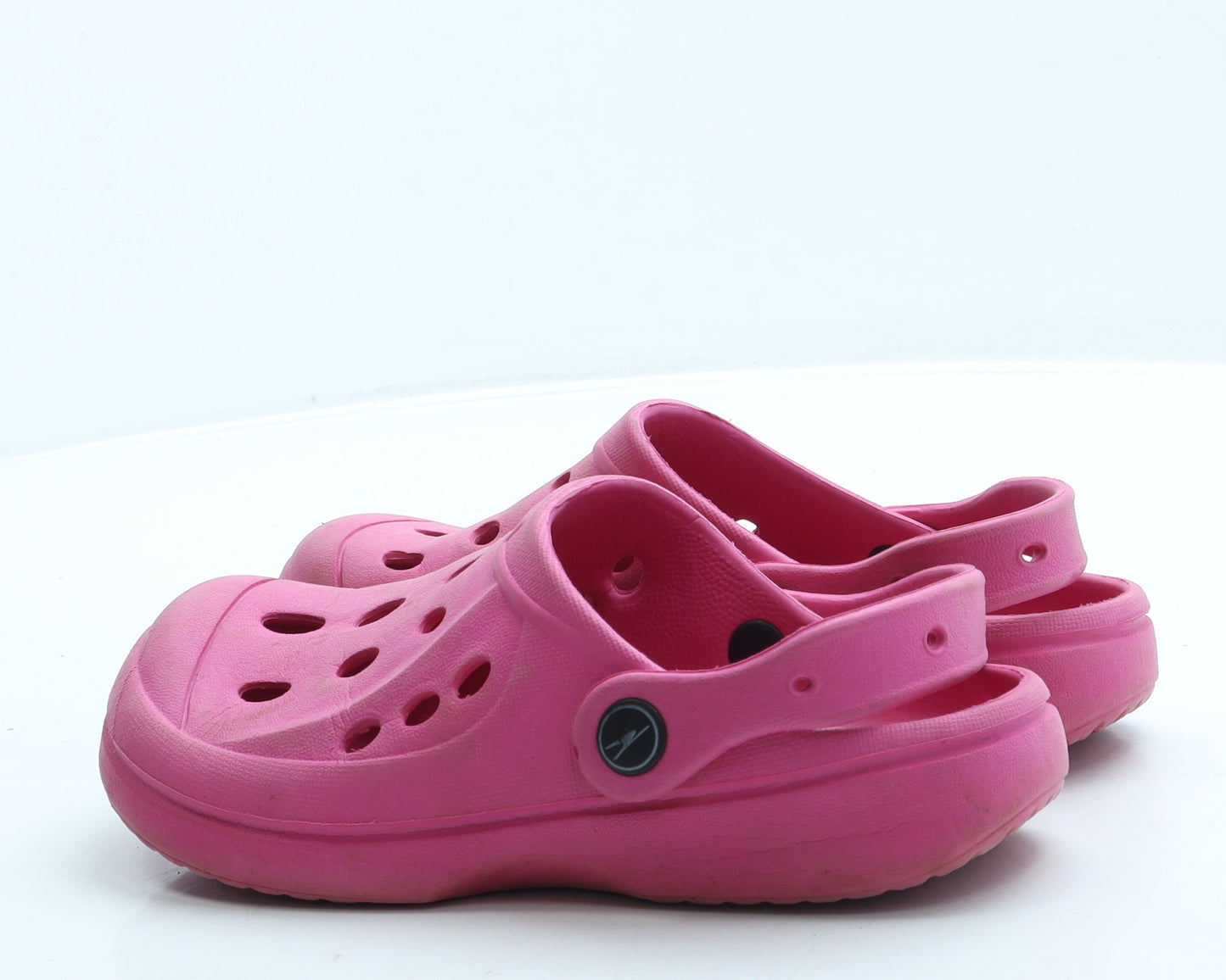 Preworn Girls Pink Rubber Clog Sandal UK 1 33
