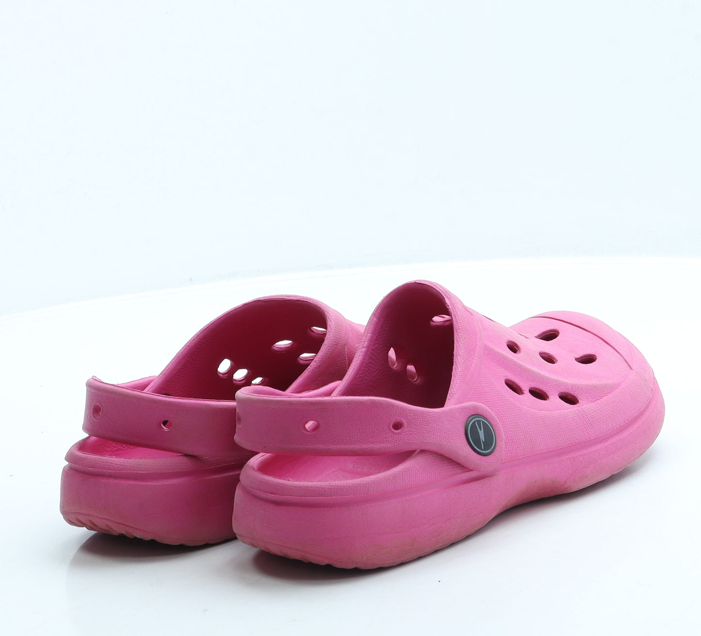 Preworn Girls Pink Rubber Clog Sandal UK 1 33