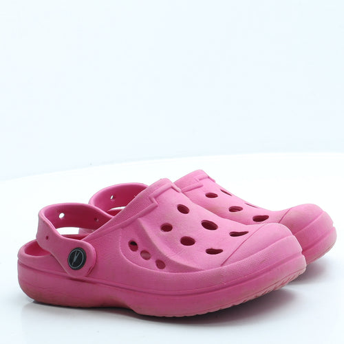 Preworn Girls Pink Rubber Clog Sandal UK 1 33