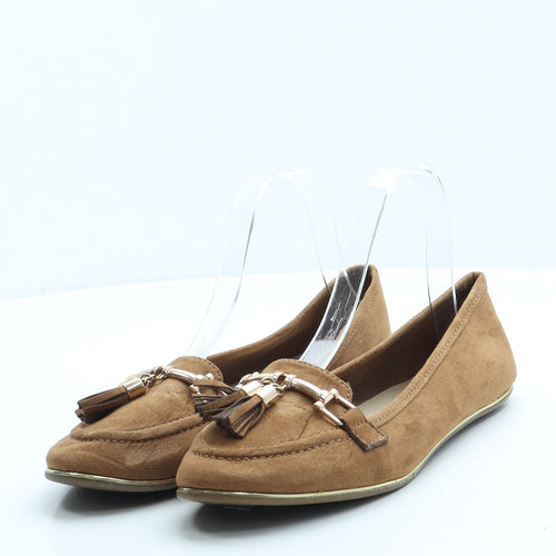 Atmosphere Womens Brown Suede Loafer Flat UK 5 38
