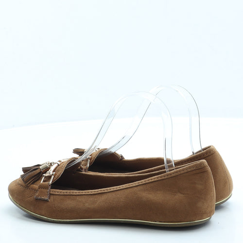 Atmosphere Womens Brown Suede Loafer Flat UK 5 38