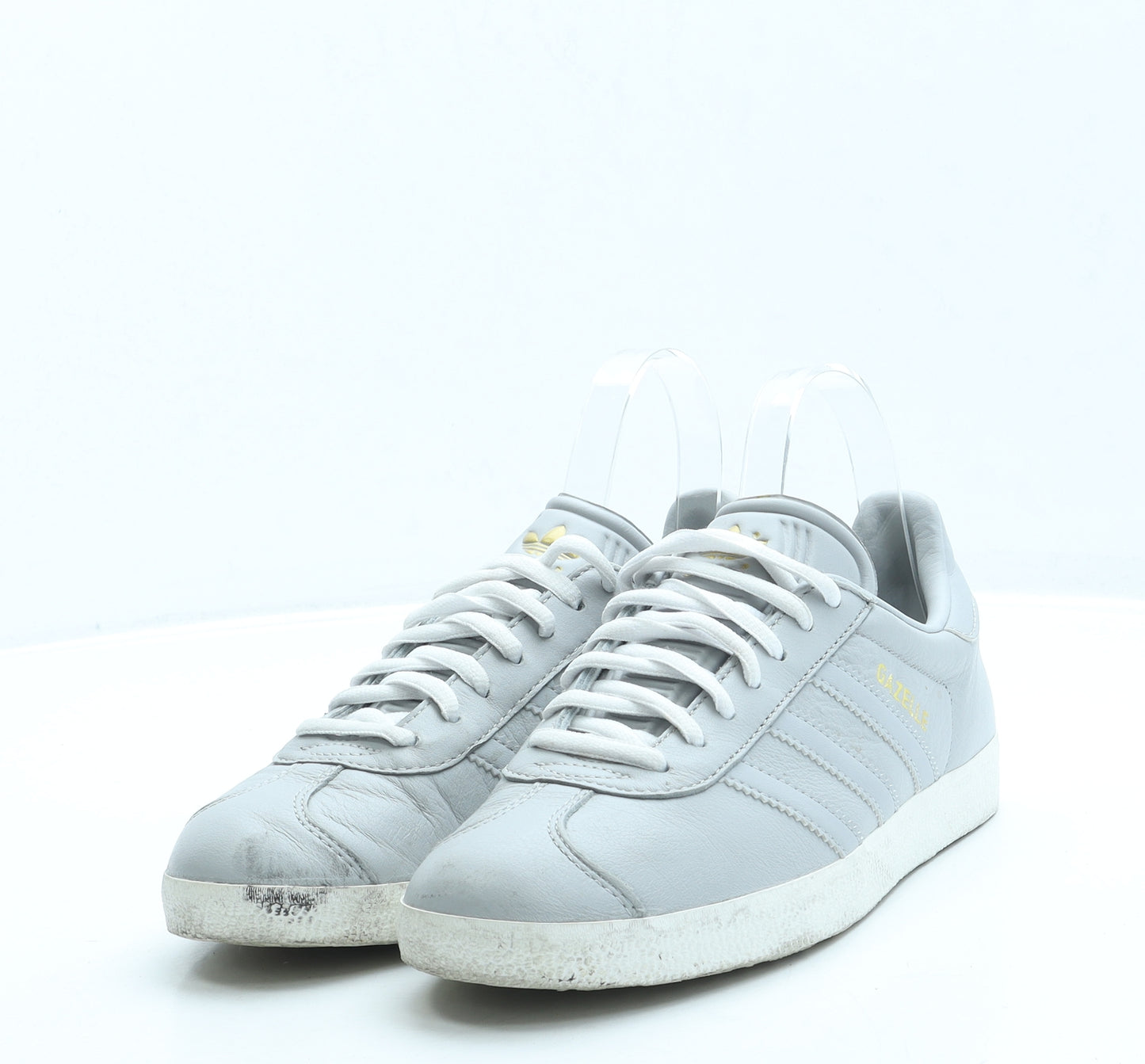 adidas Womens Grey Leather Trainer UK 5 38 - Gazelle
