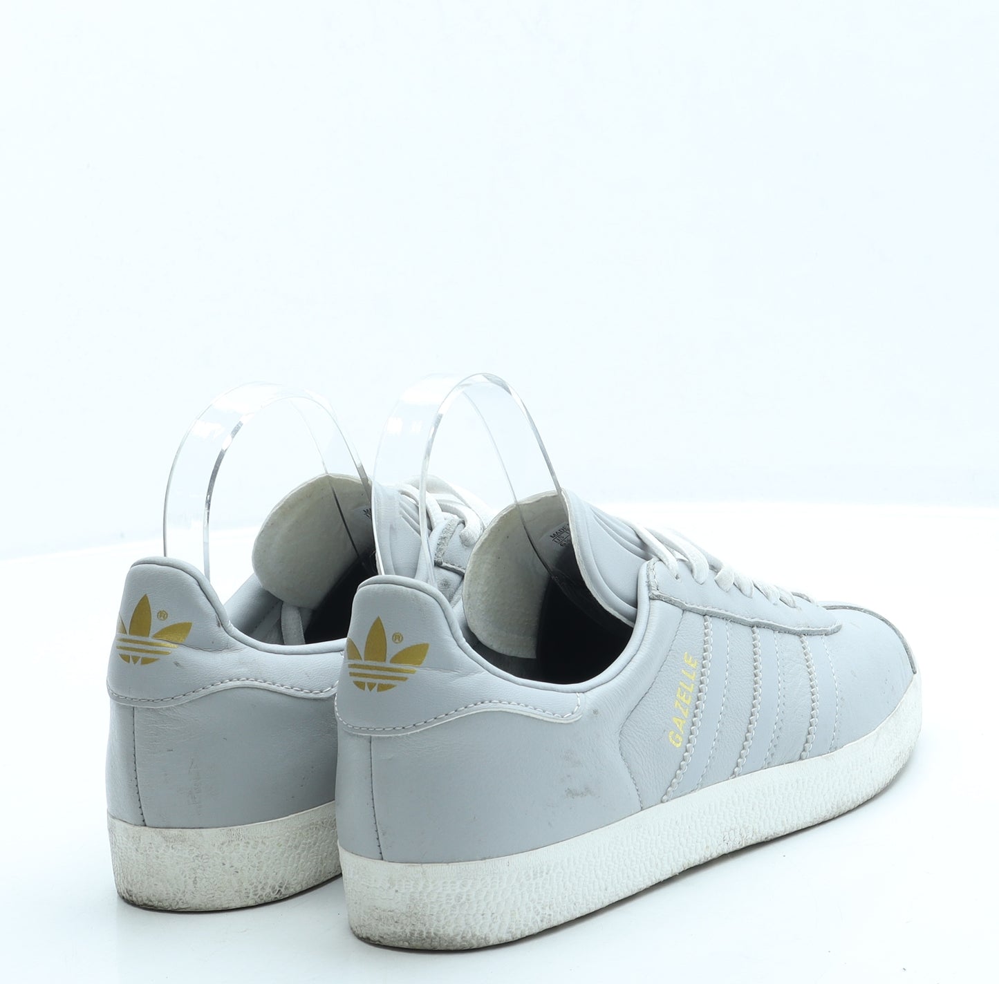 adidas Womens Grey Leather Trainer UK 5 38 - Gazelle