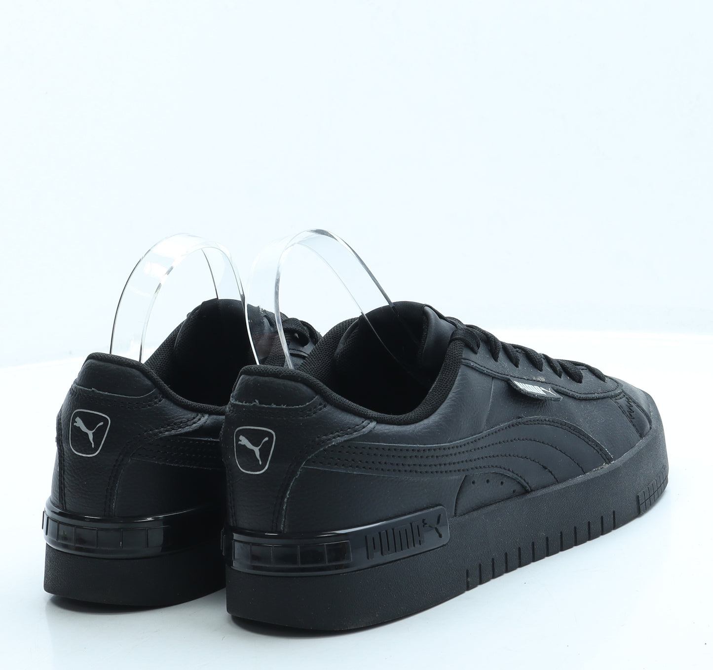 PUMA Mens Black Leather Trainer UK 8 42