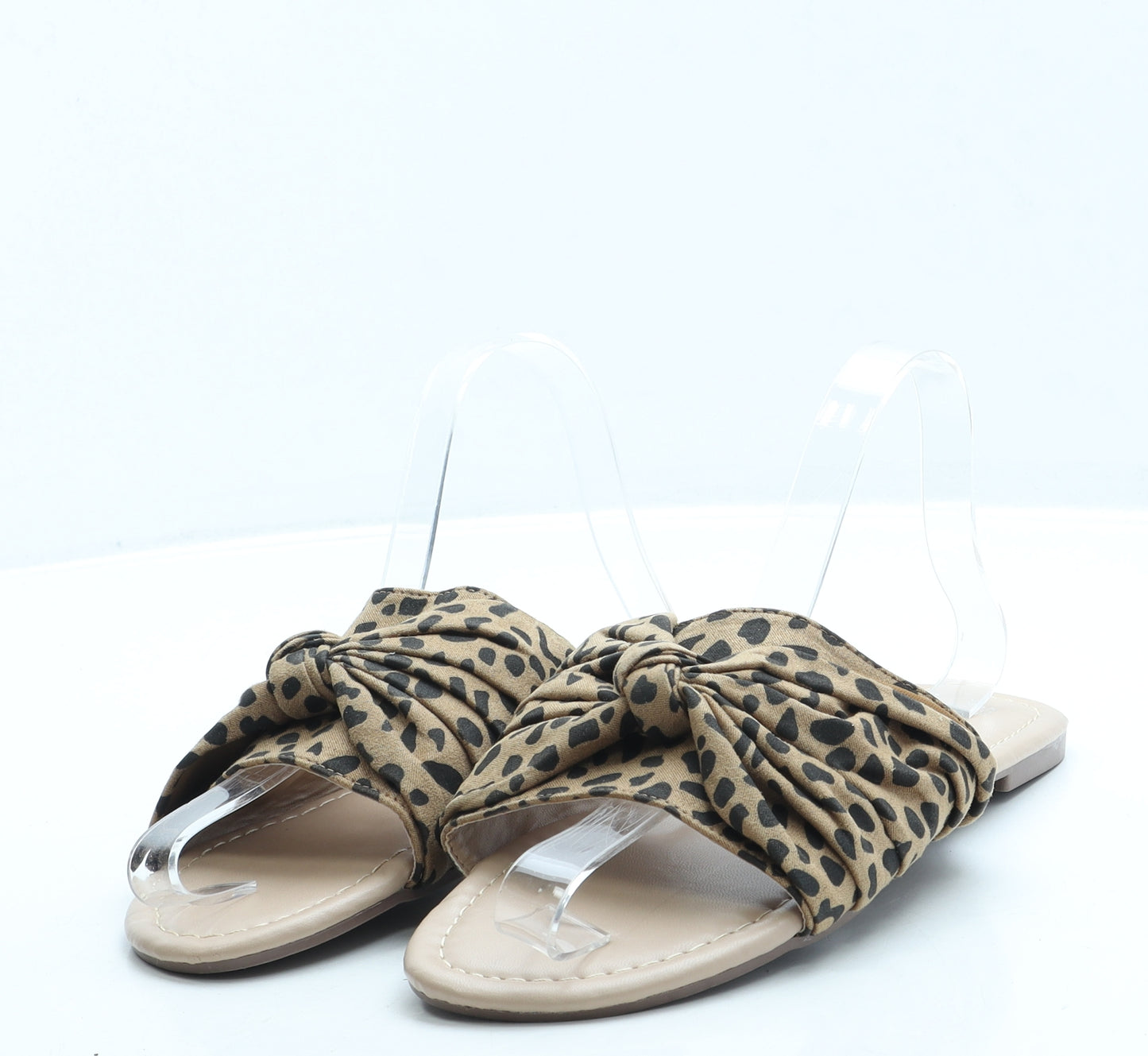 Primark Womens Brown Polyester Slip On Sandal UK 6 39 US 8