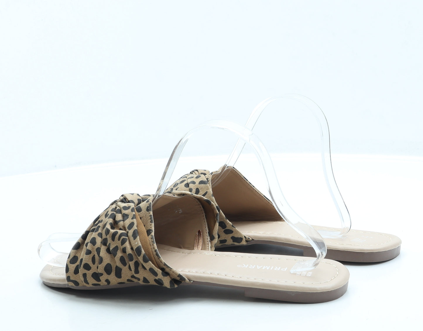 Primark Womens Brown Polyester Slip On Sandal UK 6 39 US 8