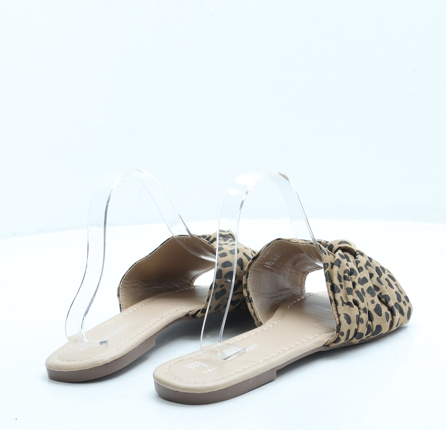 Primark Womens Brown Polyester Slip On Sandal UK 6 39 US 8