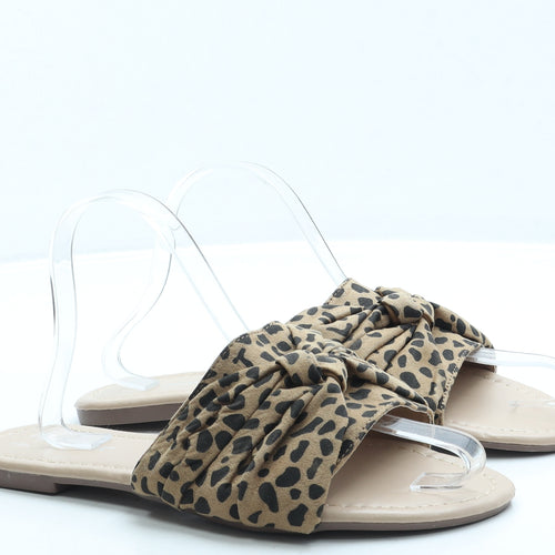 Primark Womens Brown Polyester Slip On Sandal UK 6 39 US 8