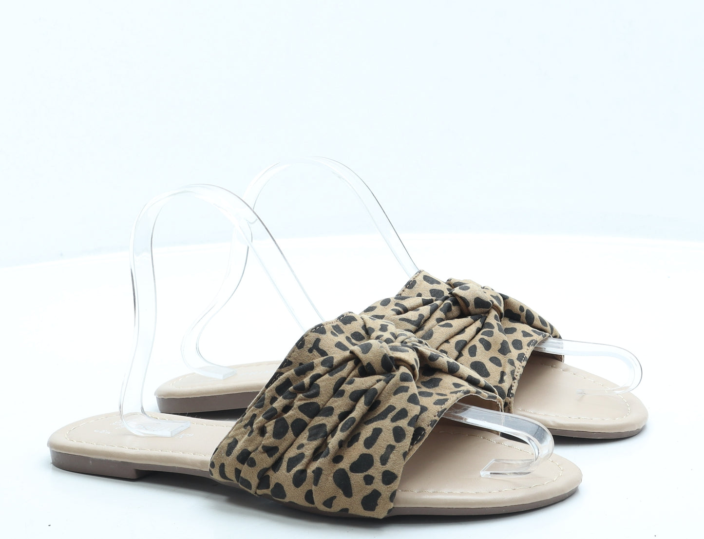 Primark Womens Brown Polyester Slip On Sandal UK 6 39 US 8