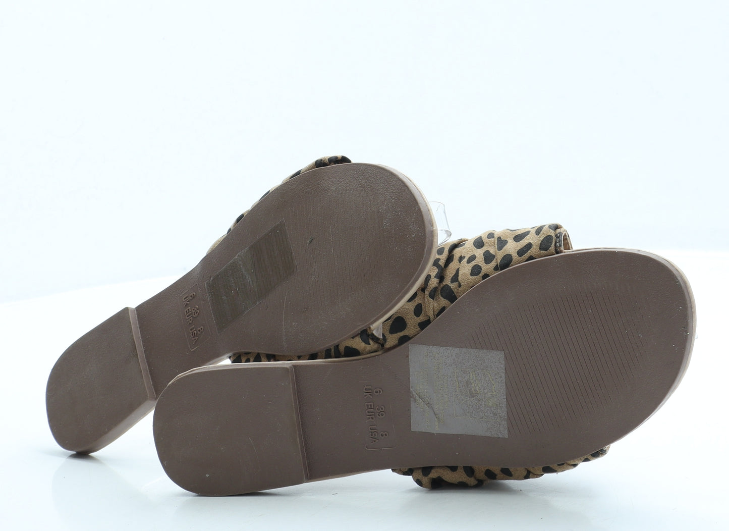 Primark Womens Brown Polyester Slip On Sandal UK 6 39 US 8