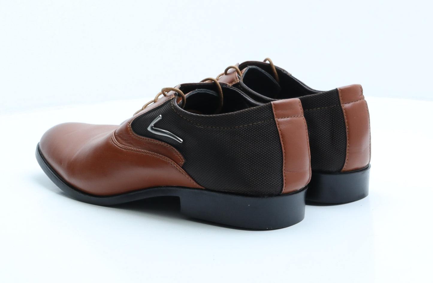 Fashion Mens Brown Leather Oxford Dress UK 12.5 46