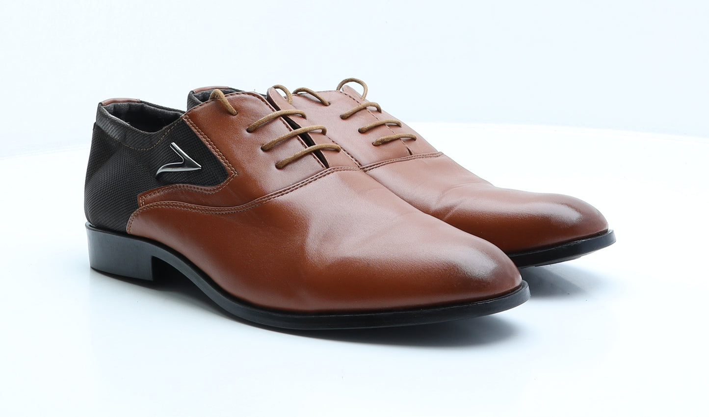 Fashion Mens Brown Leather Oxford Dress UK 12.5 46