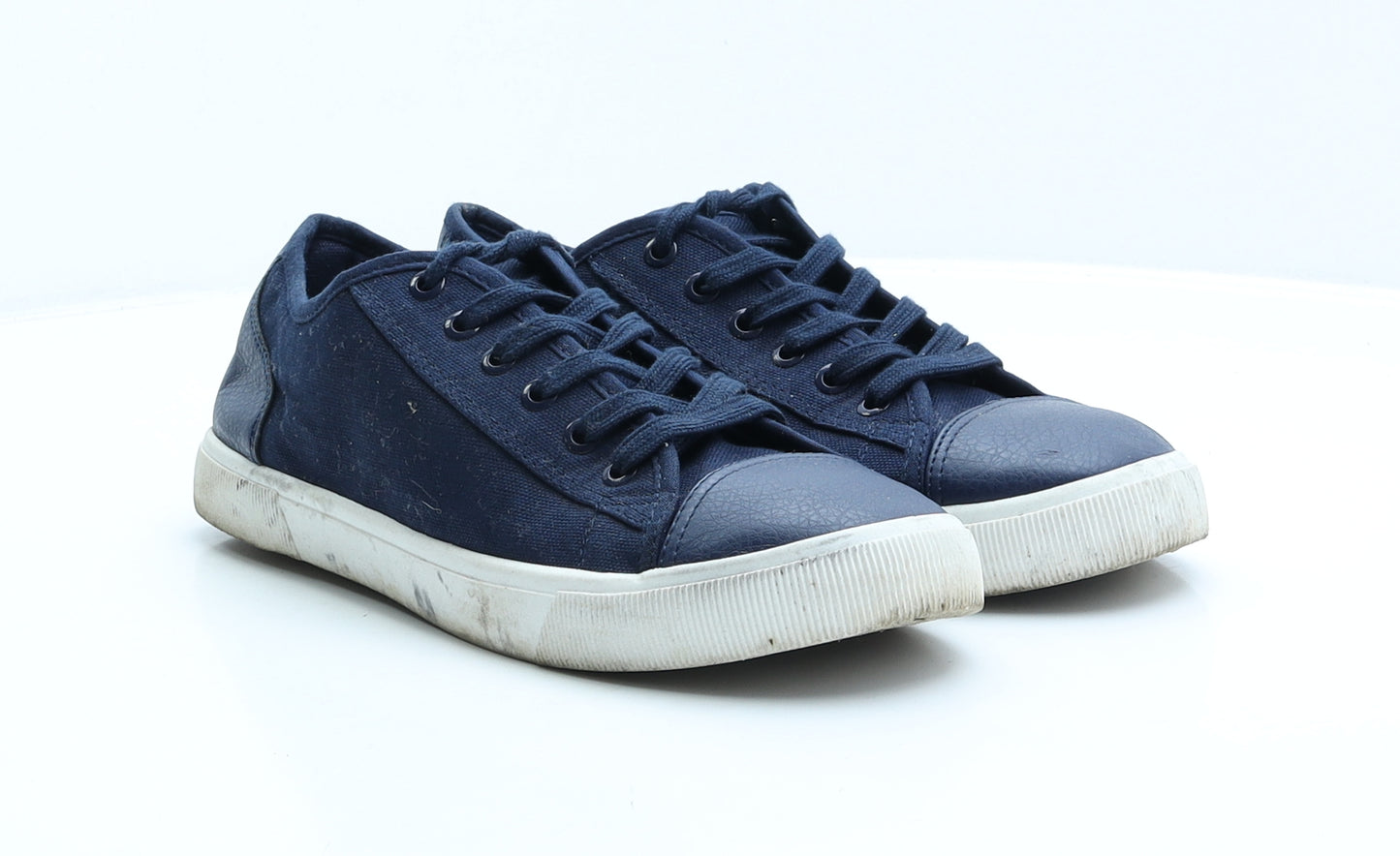 F&F Mens Blue Polyester Trainer UK 7 41