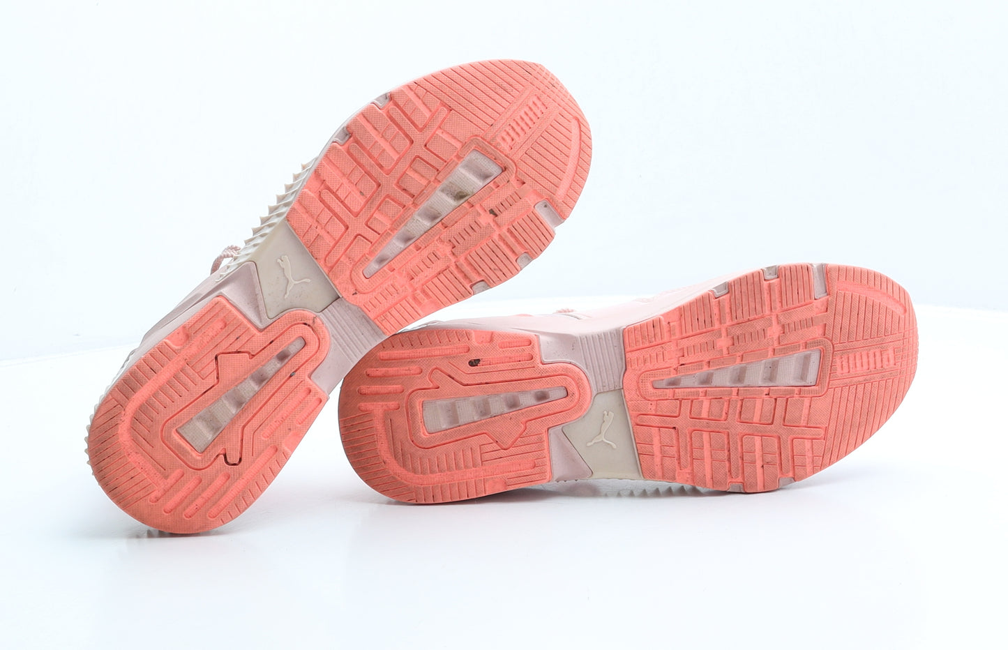 PUMA Womens Pink Geometric Synthetic Trainer UK 5 38 US 7.5