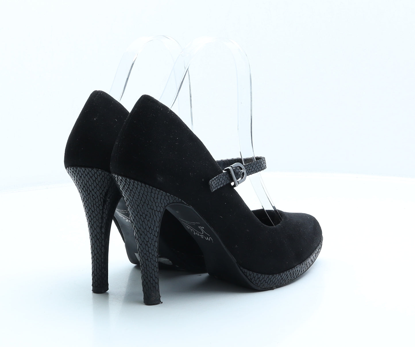 Marks and Spencer Womens Black Suede Court Heel UK 5