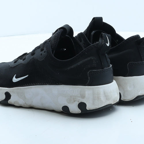 Nike Girls Black Synthetic Trainer UK 1 33