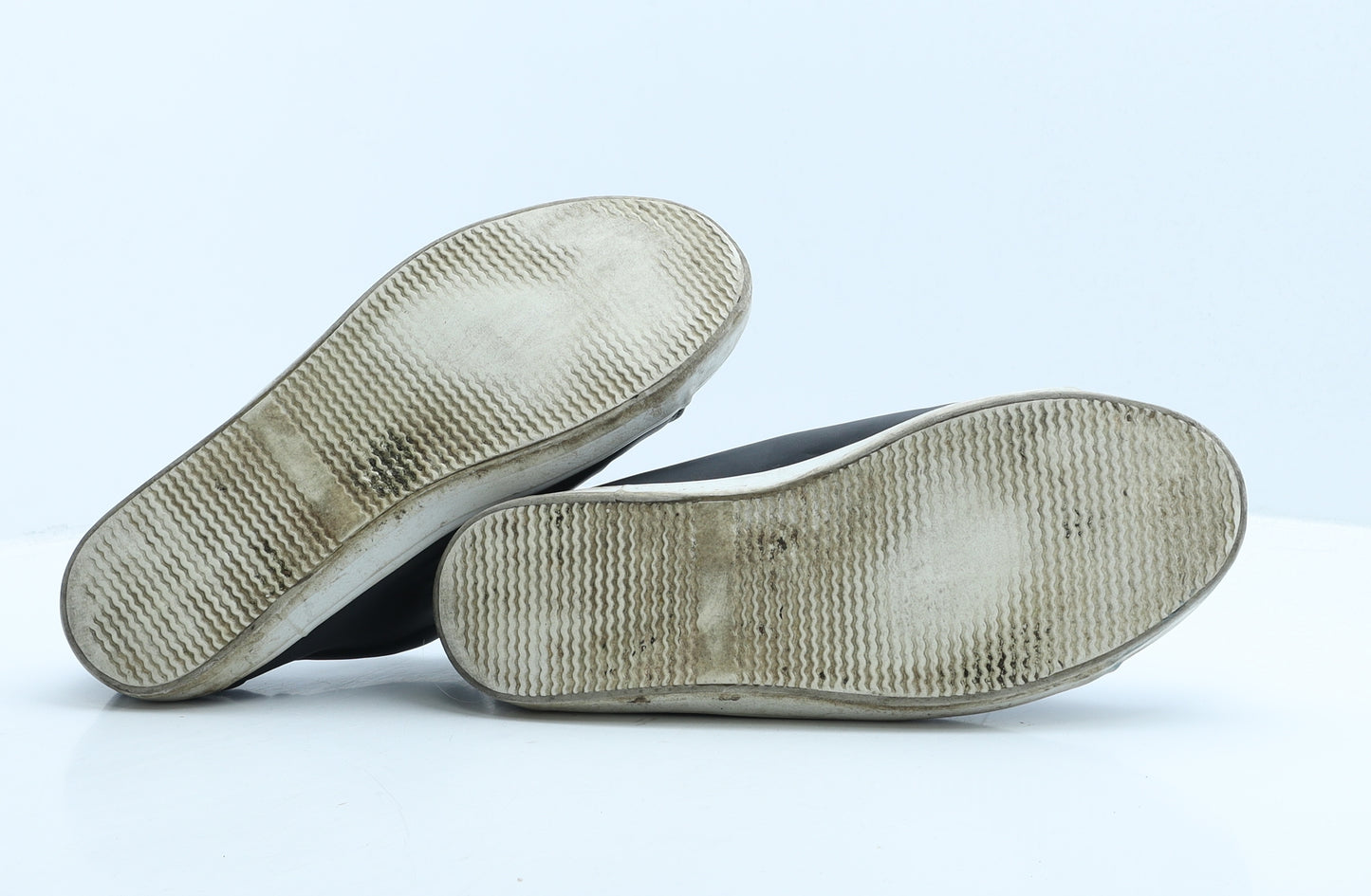 Farah Mens Black Leather Trainer Casual UK 9