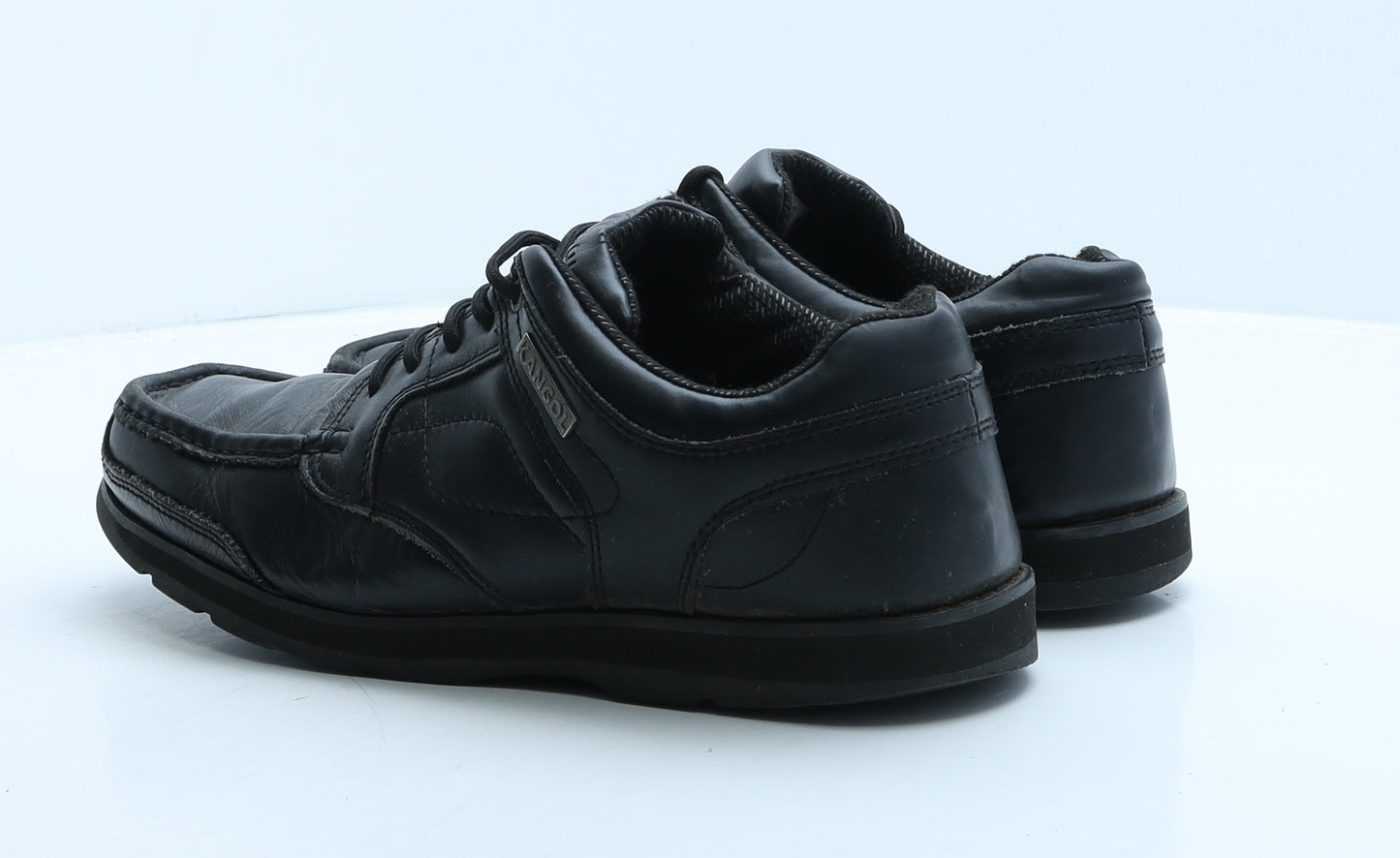 Kangol Mens Black Leather Boat Shoe Casual UK 7.5 40