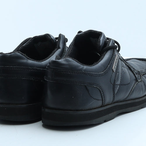 Kangol Mens Black Leather Boat Shoe Casual UK 7.5 40