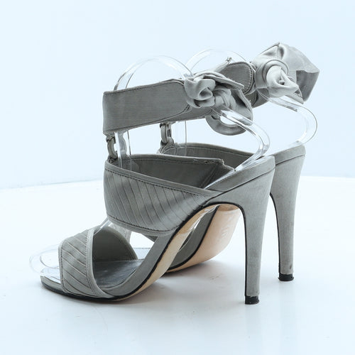 Karen Millen Womens Grey Synthetic Strappy Heel UK 3 36
