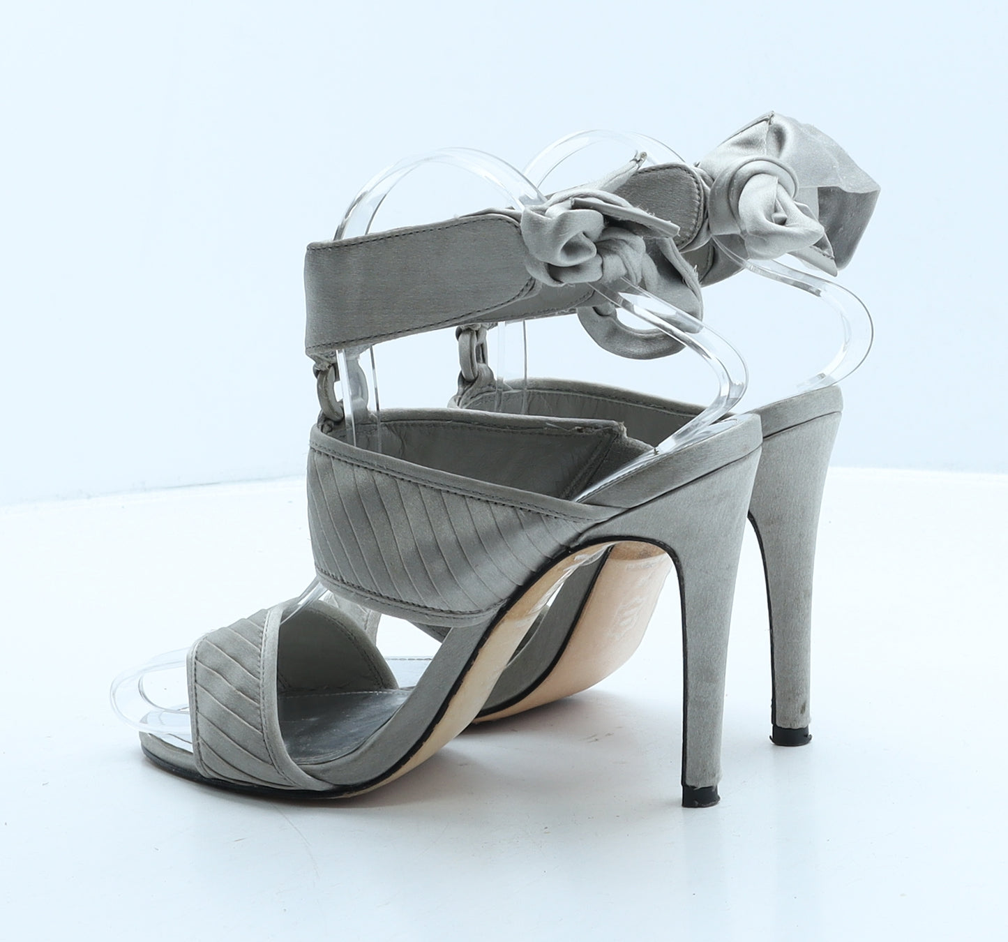 Karen Millen Womens Grey Synthetic Strappy Heel UK 3 36