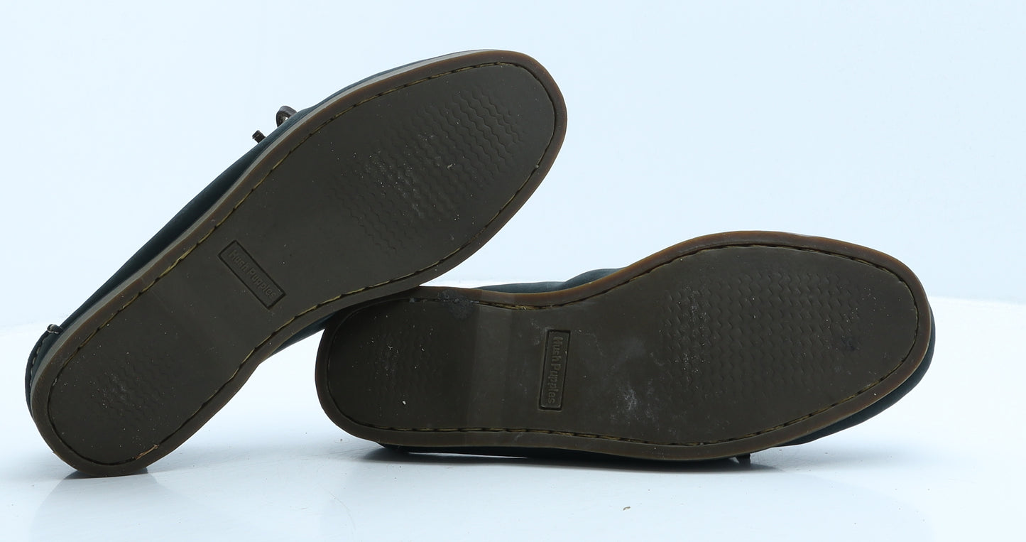 Hush Puppies Mens Blue Colourblock Leather Boat Shoe Casual UK 8 42.5