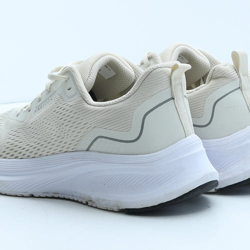 Pink Soda Womens Ivory Fabric Trainer UK 7 40