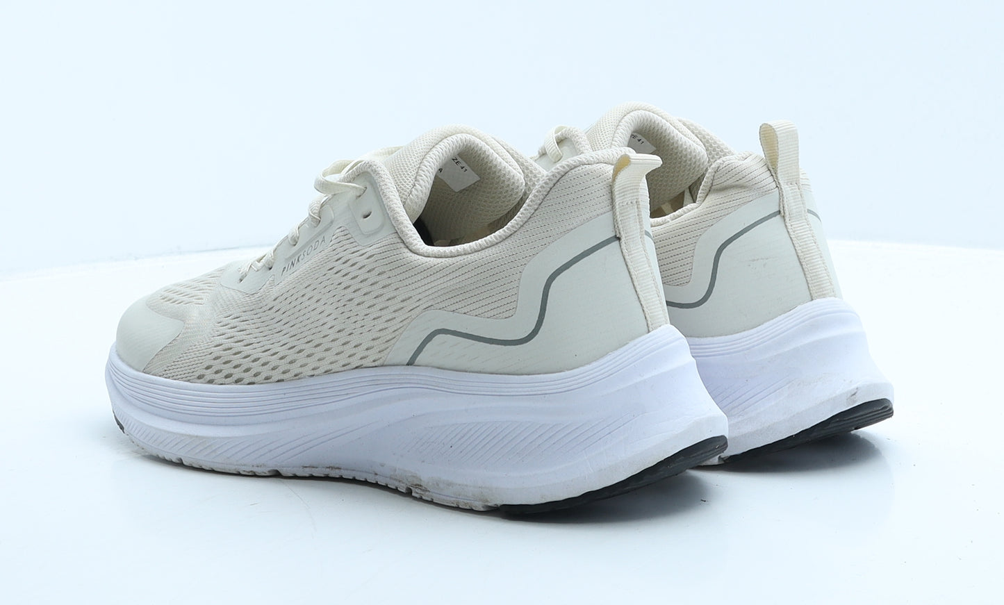 Pink Soda Womens Ivory Fabric Trainer UK 7 40