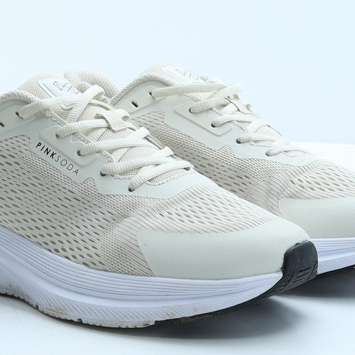 Pink Soda Womens Ivory Fabric Trainer UK 7 40