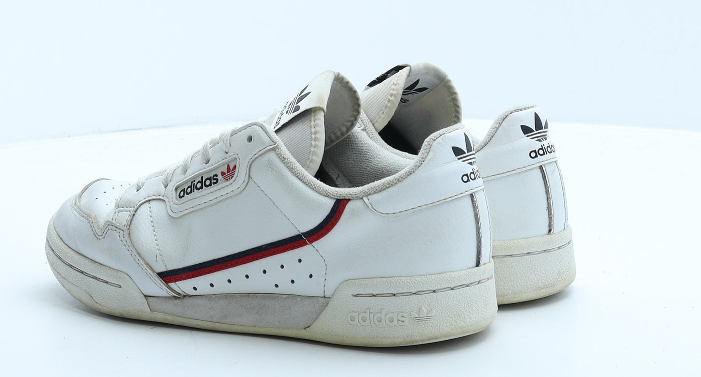 adidas Womens White Leather Trainer UK 4.5 37.5