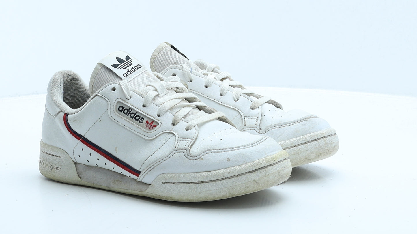 adidas Womens White Leather Trainer UK 4.5 37.5