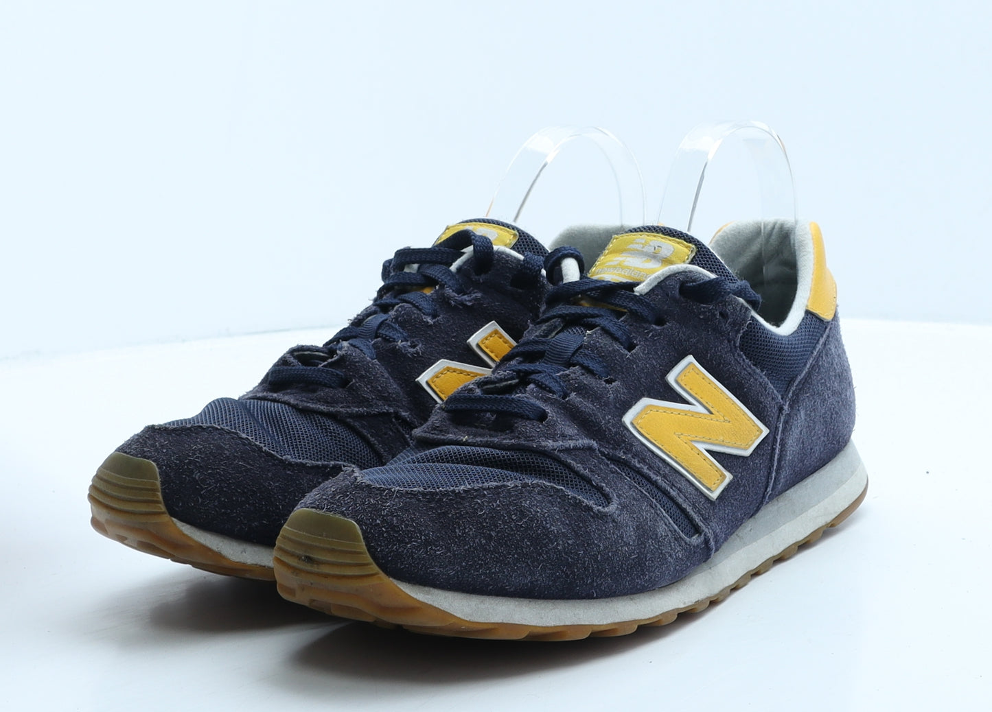 New Balance Mens Blue Colourblock Suede Trainer UK 8 42