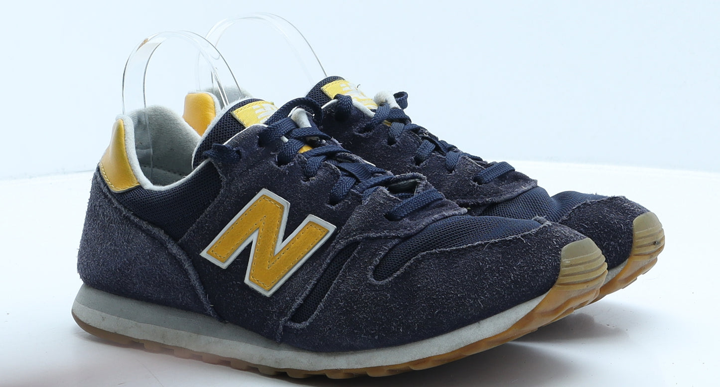 New Balance Mens Blue Colourblock Suede Trainer UK 8 42